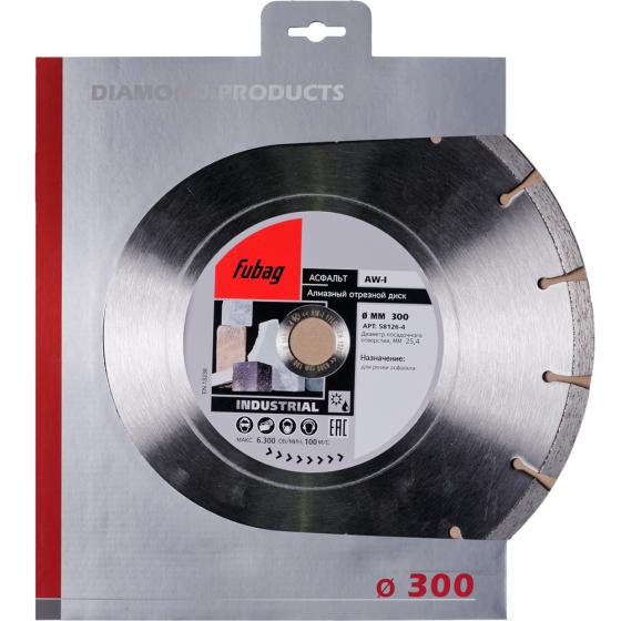 Алмазный отрезной диск Fubag AW-I D300 мм/ 25.4 мм [58126-4]
